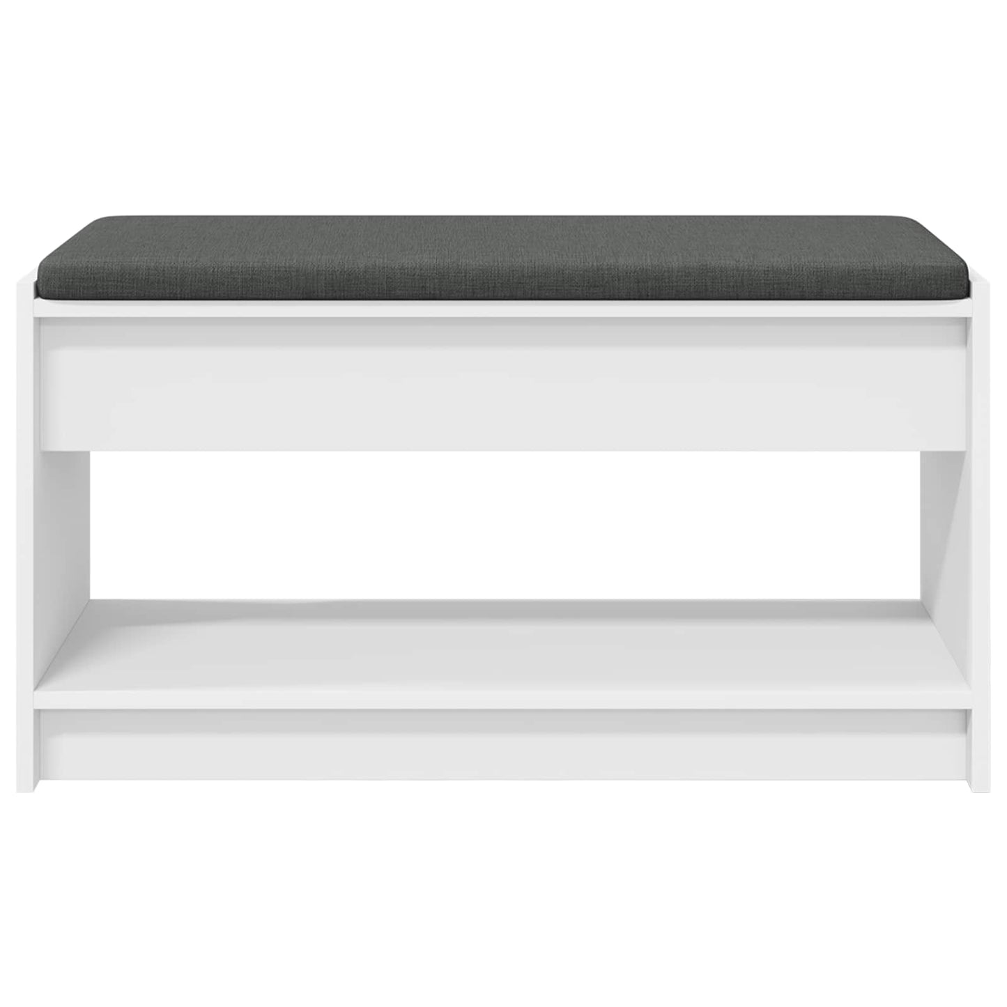 Panca per ingresso con cuscino Bianco 83 x 38 x 45 cm | homemem39