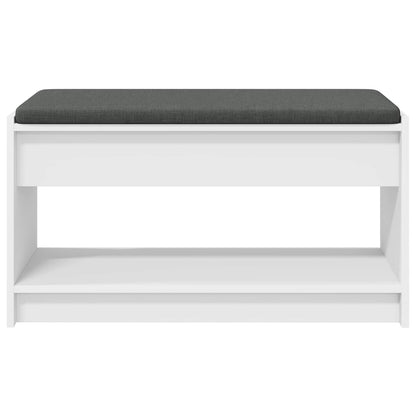 Panca per ingresso con cuscino Bianco 83 x 38 x 45 cm | homemem39