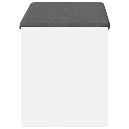 Panca per ingresso con cuscino Bianco 83 x 38 x 45 cm | homemem39