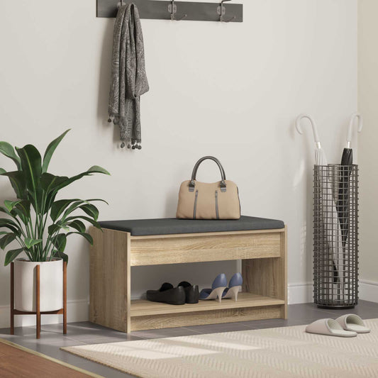 Panca per ingresso Rovere Sonoma 83 x 38 x 45 cm