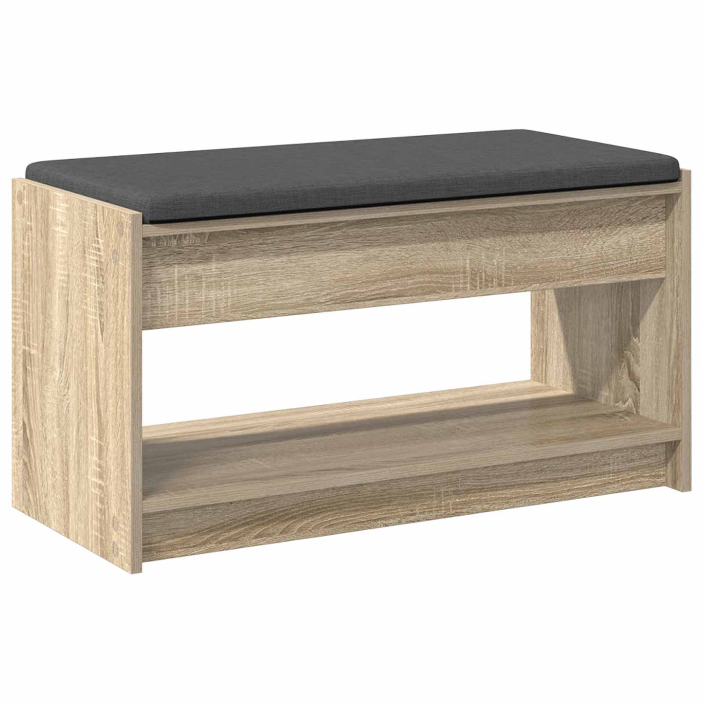 Panca per ingresso con cuscino Rovere Sonoma 83 x 38 x 45 cm | homemem39