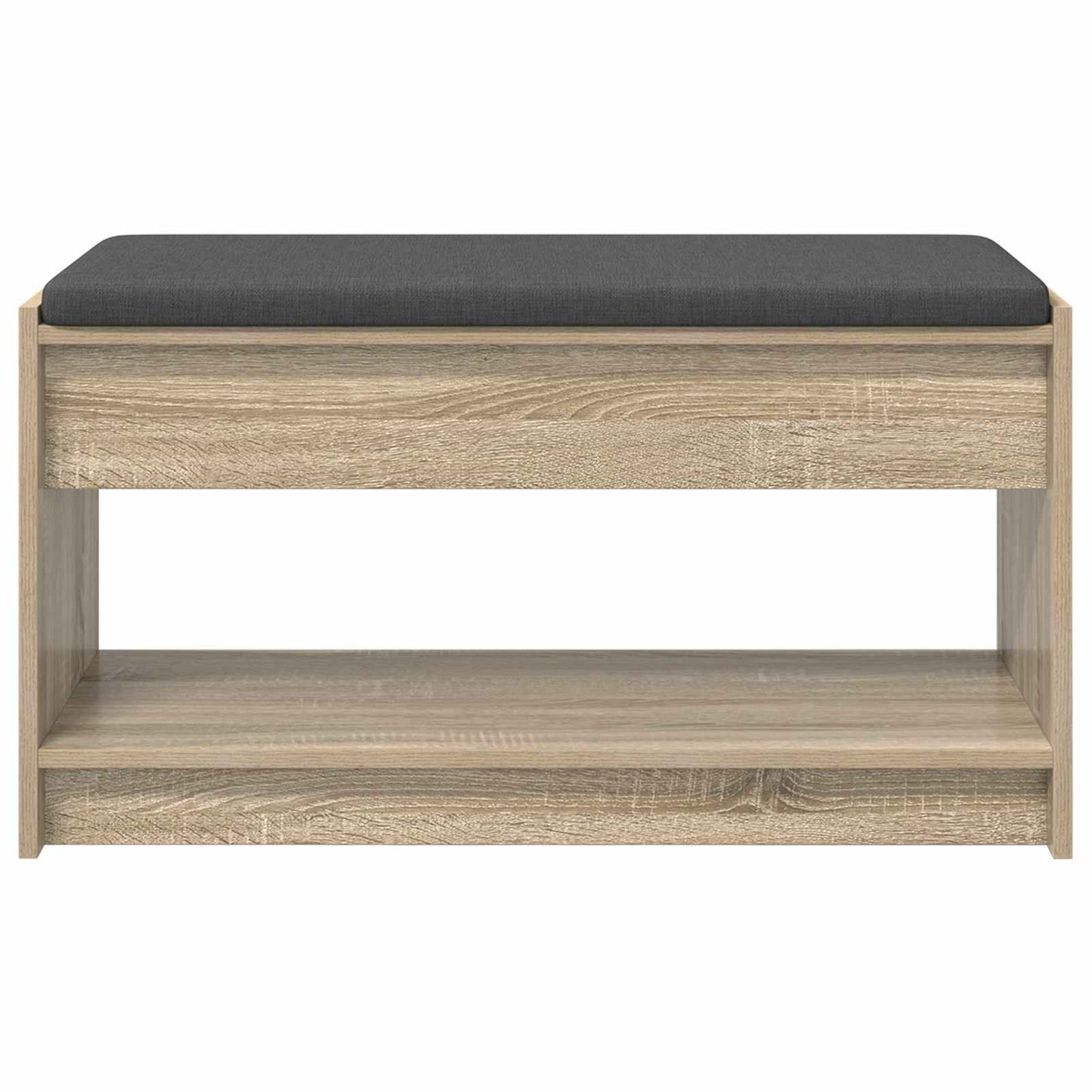 Panca per ingresso con cuscino Rovere Sonoma 83 x 38 x 45 cm | homemem39