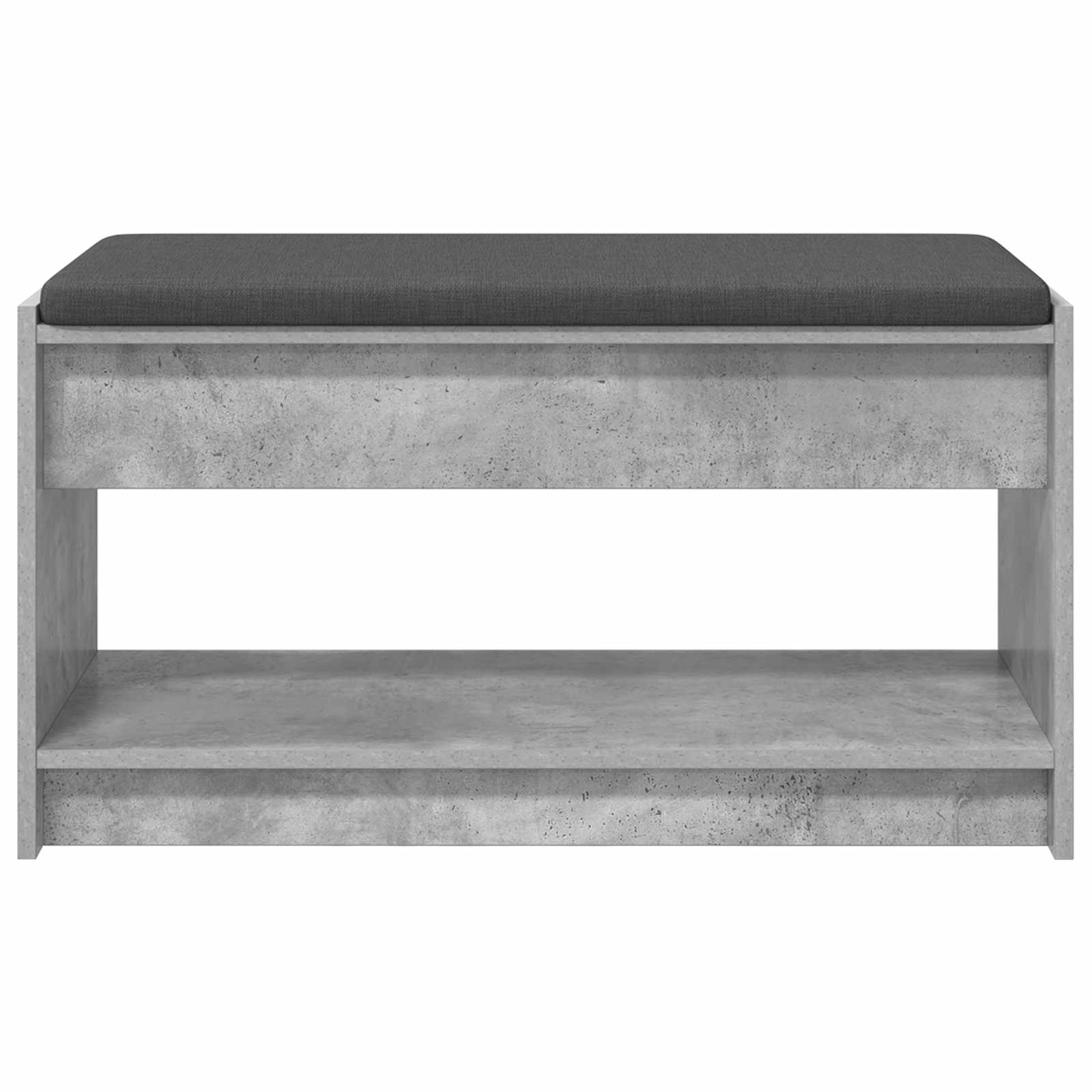 Panca per ingresso con cuscino Grigio Cemento 83 x 38 x 45 cm | homemem39