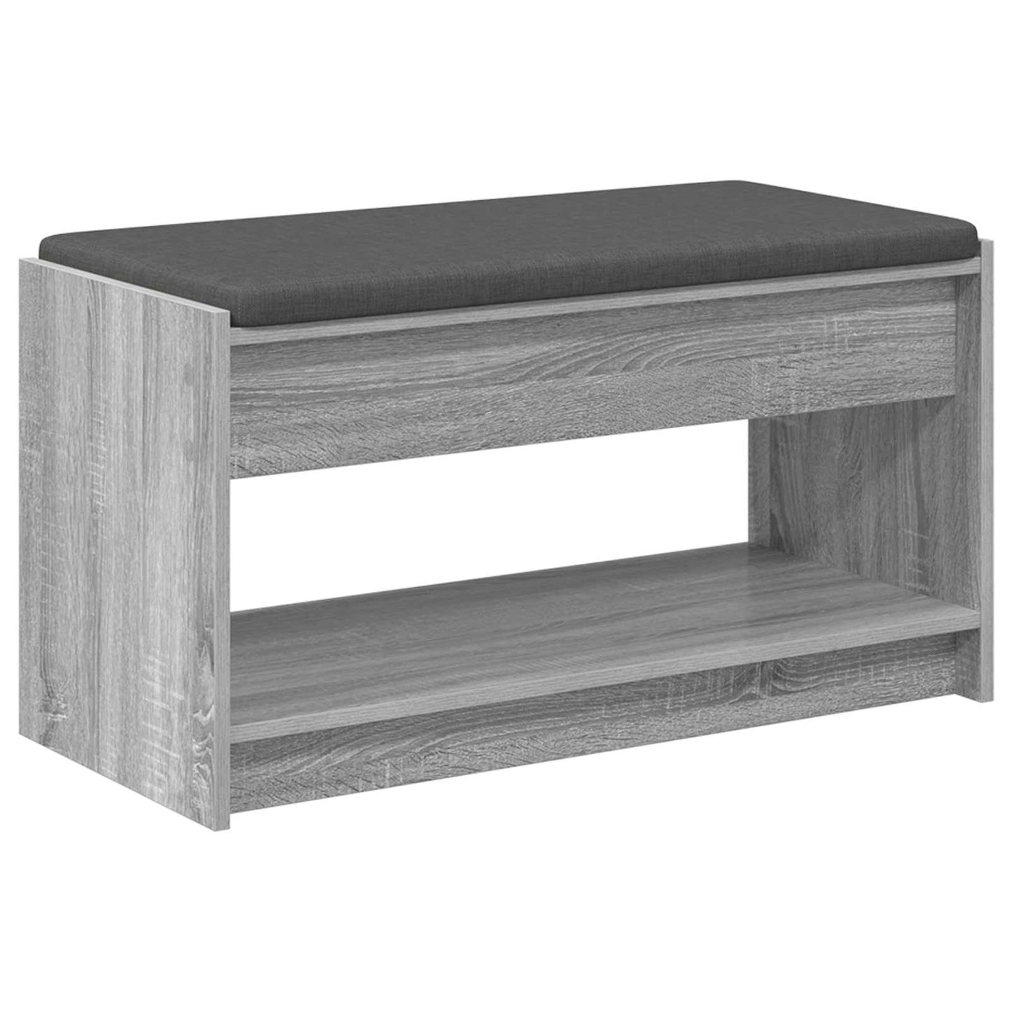 Panca per ingresso con cuscino Sonoma grigia 83 x 38 x 45 cm | homemem39