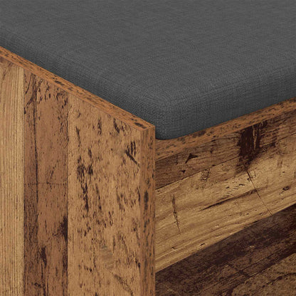 Panca per ingresso con cuscino Legno vecchio 83 x 38 x 45 cm | homemem39