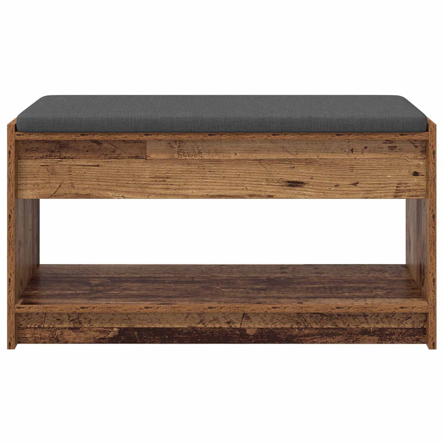 Panca per ingresso con cuscino Legno vecchio 83 x 38 x 45 cm | homemem39