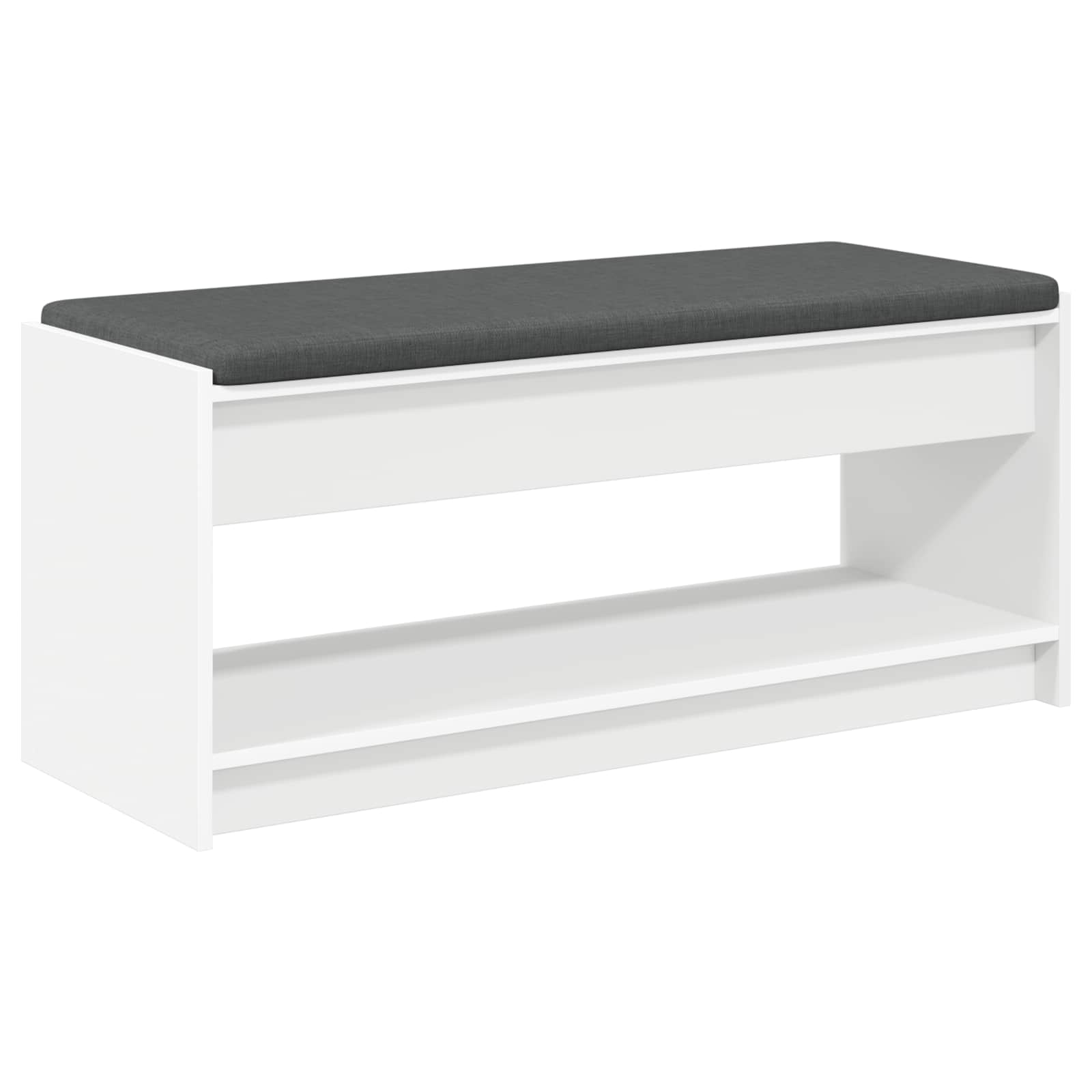 Panca per ingresso con cuscino Bianco 103 x 38 x 45 cm | homemem39