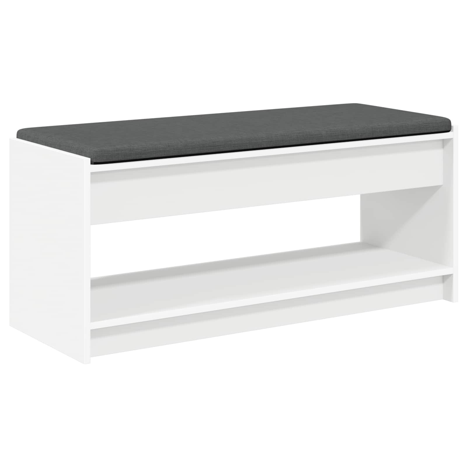 Panca per ingresso con cuscino Bianco 103 x 38 x 45 cm | homemem39
