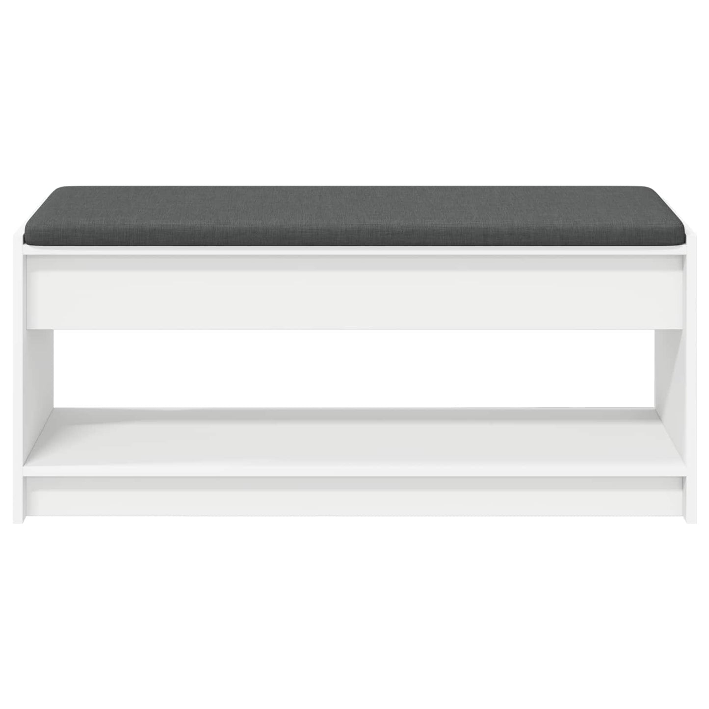 Panca per ingresso con cuscino Bianco 103 x 38 x 45 cm | homemem39