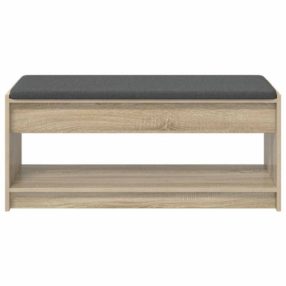Panca per ingresso con cuscino Rovere Sonoma 103 x 38 x 45 cm | homemem39