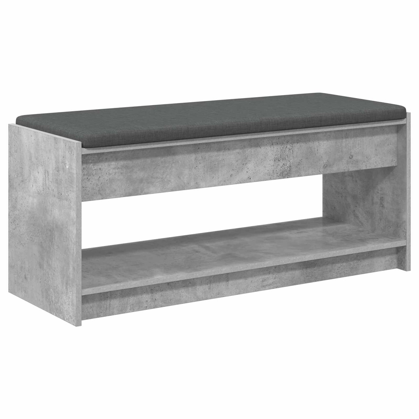 Panca per ingresso con cuscino Grigio Cemento 103 x 38 x 45 cm | homemem39