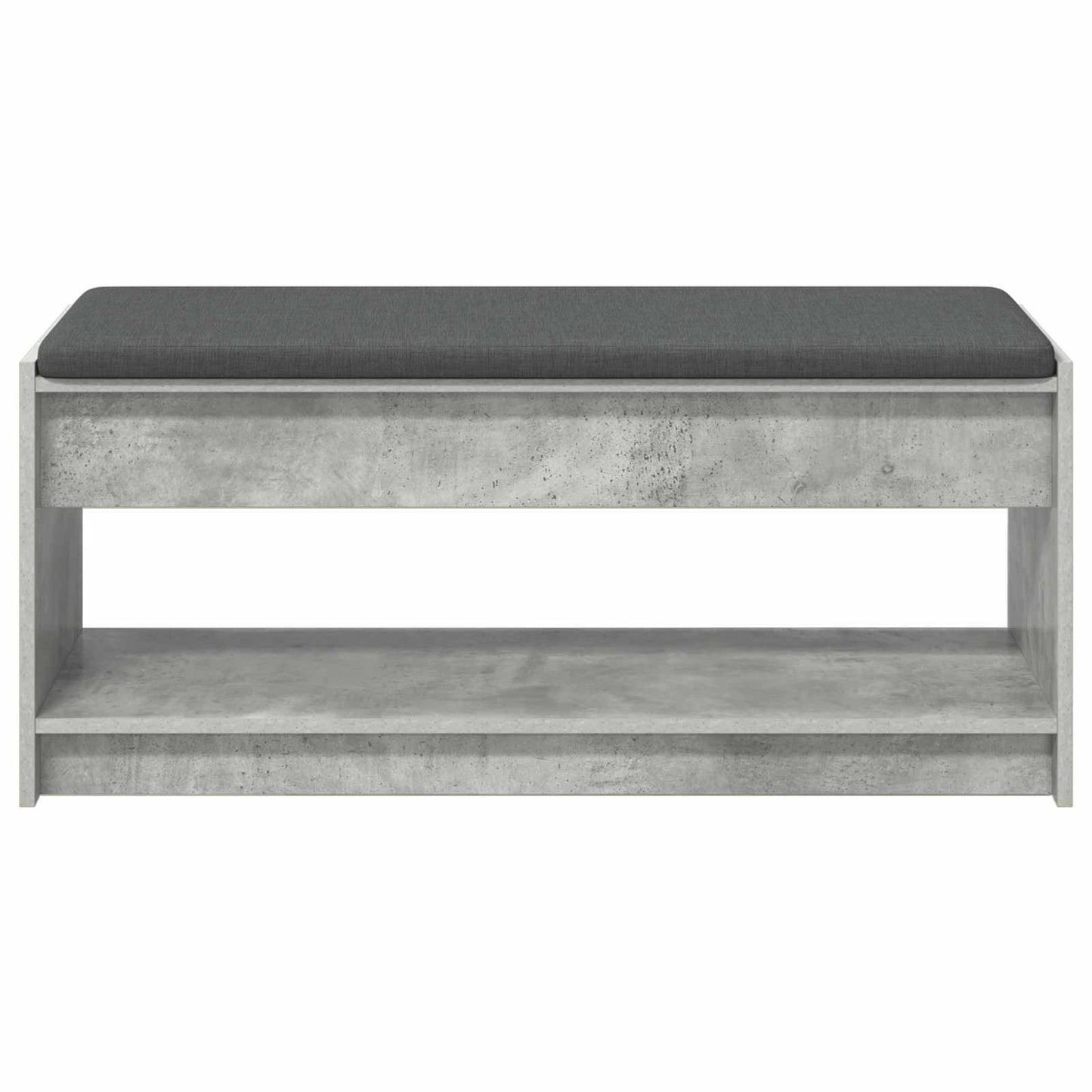 Panca per ingresso con cuscino Grigio Cemento 103 x 38 x 45 cm | homemem39