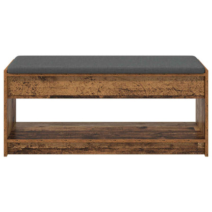 Panca per ingresso con cuscino Legno vecchio 103 x 38 x 45 cm | homemem39