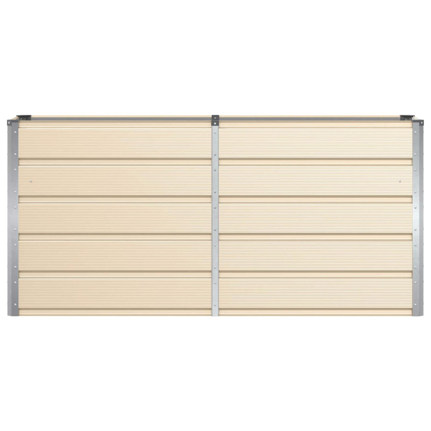 Fioriera Avorio 160 x 40 x 75 cm Acciaio