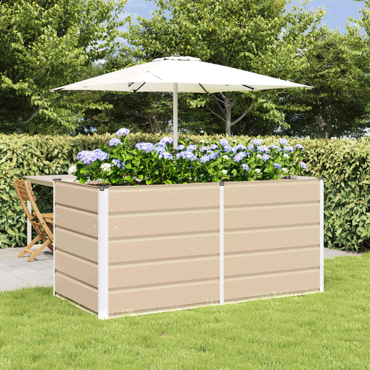 Fioriera Avorio 160 x 80 x 75 cm Acciaio | homemem39