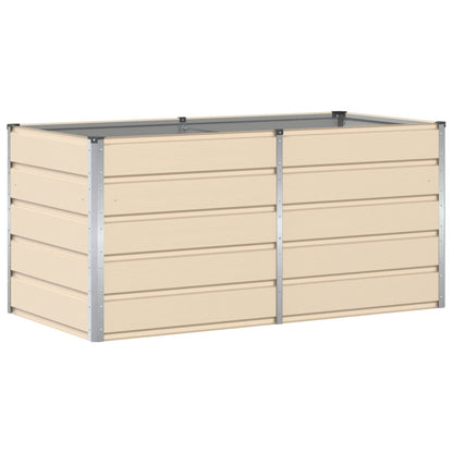 Fioriera Avorio 160 x 80 x 75 cm Acciaio