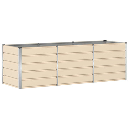 Fioriera Avorio 240 x 80 x 75 cm Acciaio