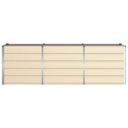 Fioriera Avorio 240 x 80 x 75 cm Acciaio