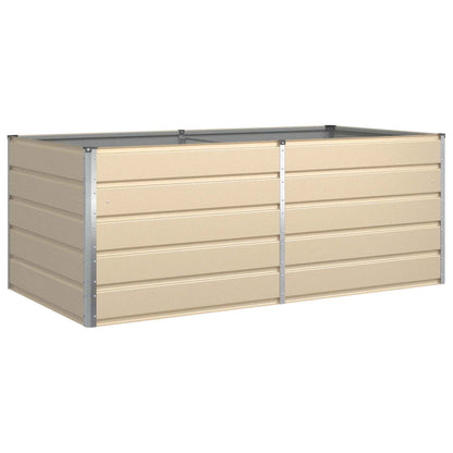 Fioriera Avorio 195 x 100 x 45 cm Acciaio zincato