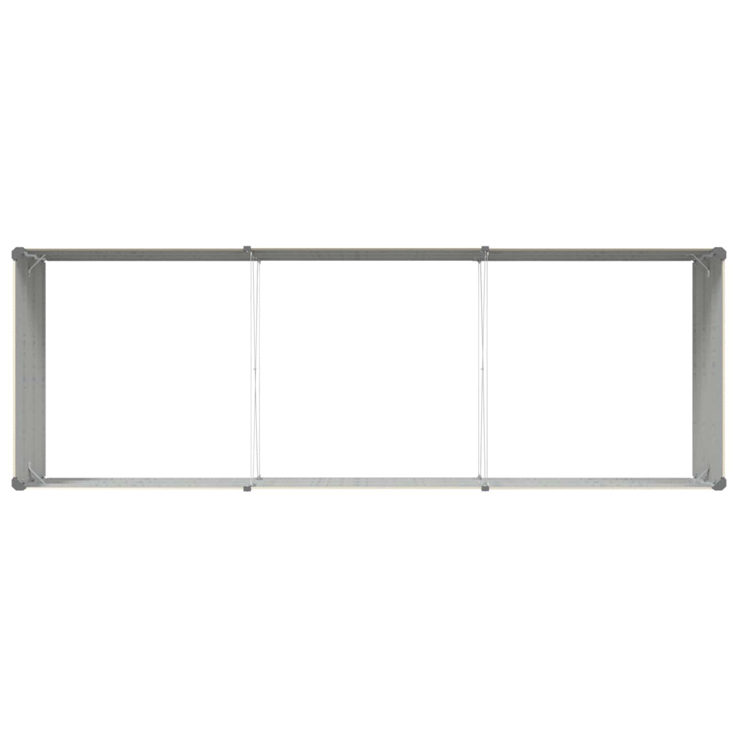 Fioriera Avorio 195 x 100 x 45 cm Acciaio zincato