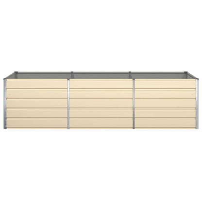 Fioriera Avorio 195 x 100 x 45 cm Acciaio zincato