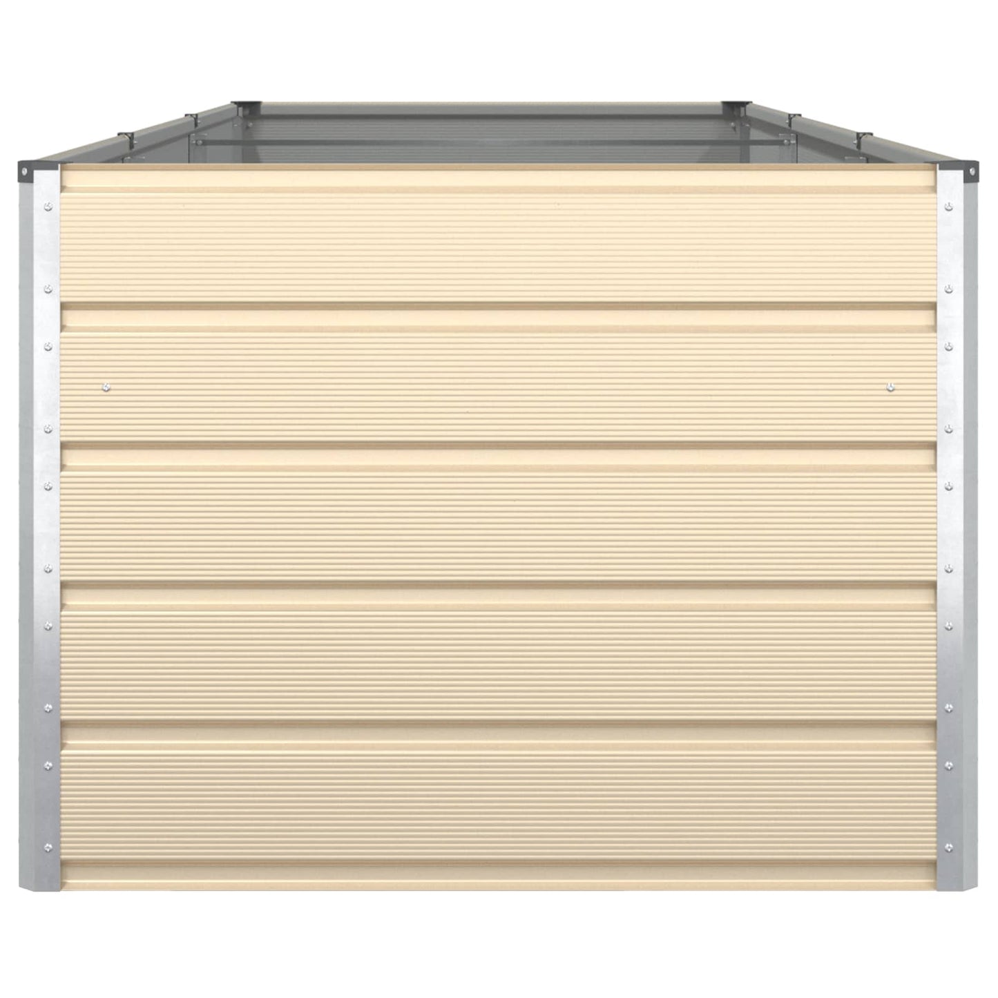 Fioriera Avorio 195 x 100 x 45 cm Acciaio zincato