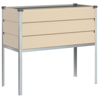 Fioriera Avorio 100 x 45 x 90 cm Acciaio zincato