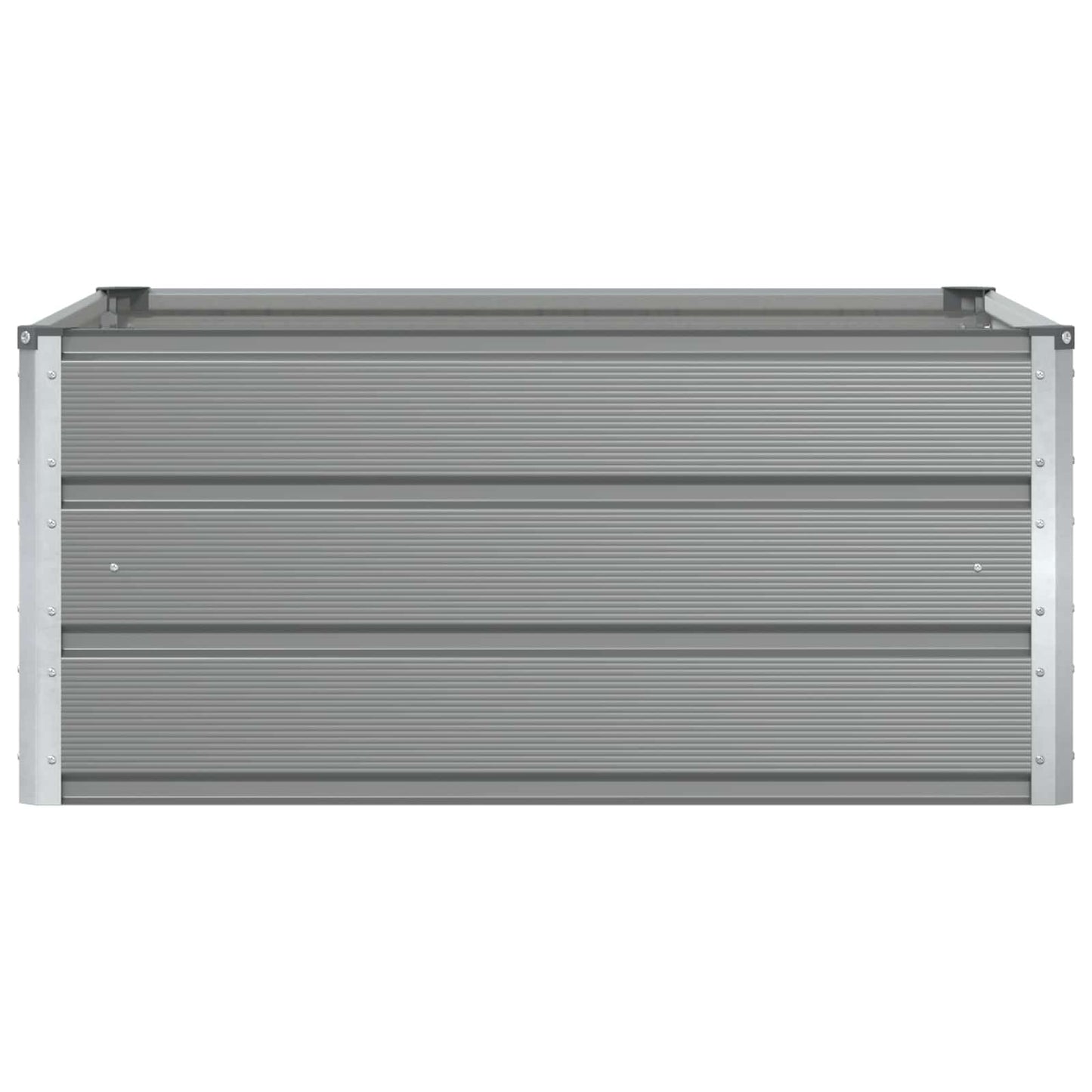 Fioriera Grigio chiaro 100 x 100 x 45 cm Acciaio