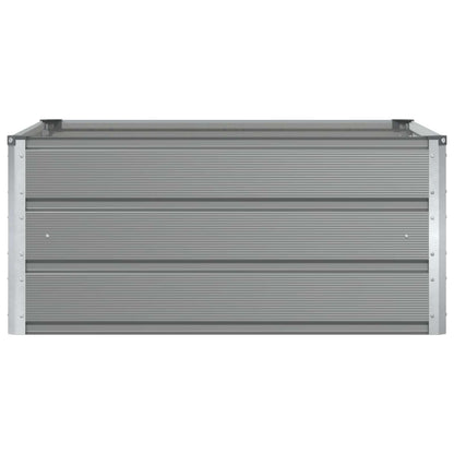 Fioriera Grigio chiaro 100 x 100 x 45 cm Acciaio