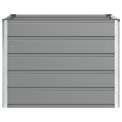 Fioriera Grigio chiaro 100 x 100 x 75 cm Acciaio