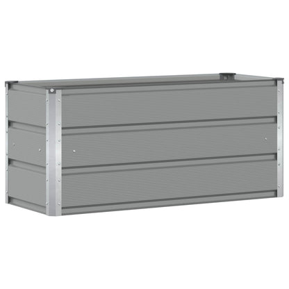 Fioriera Grigio chiaro 100 x 40 x 45 cm Acciaio
