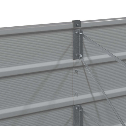 Fioriera Grigio chiaro 160 x 40 x 75 cm Acciaio