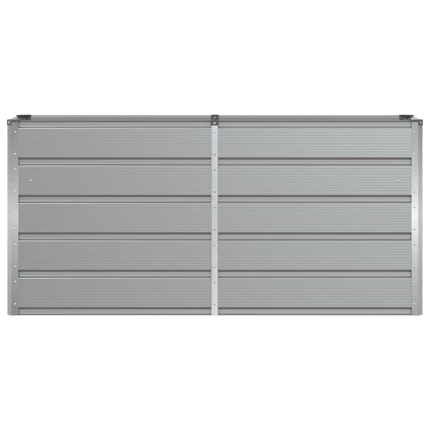 Fioriera Grigio chiaro 160 x 40 x 75 cm Acciaio