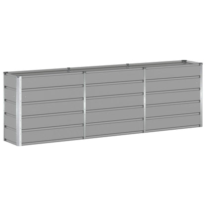 Fioriera Grigio chiaro 160 x 40 x 75 cm Acciaio