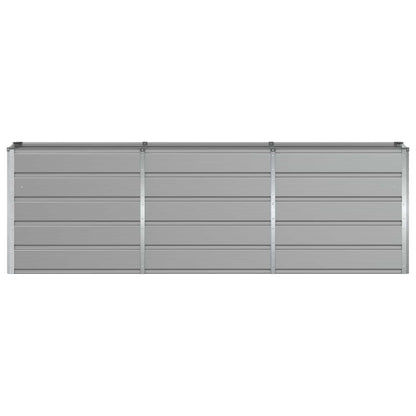 Fioriera Grigio chiaro 160 x 40 x 75 cm Acciaio