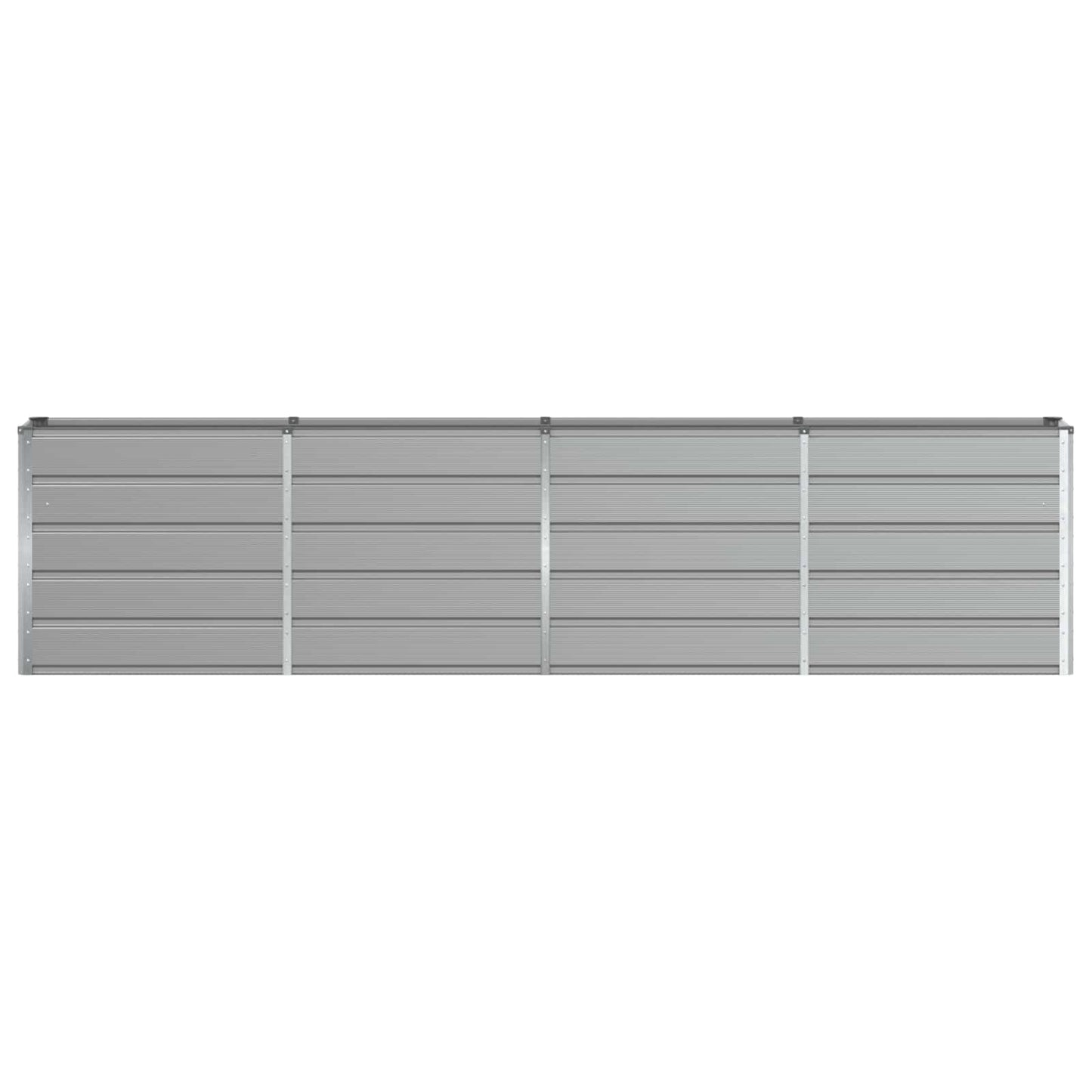 Fioriera Grigio chiaro 160 x 40 x 75 cm Acciaio