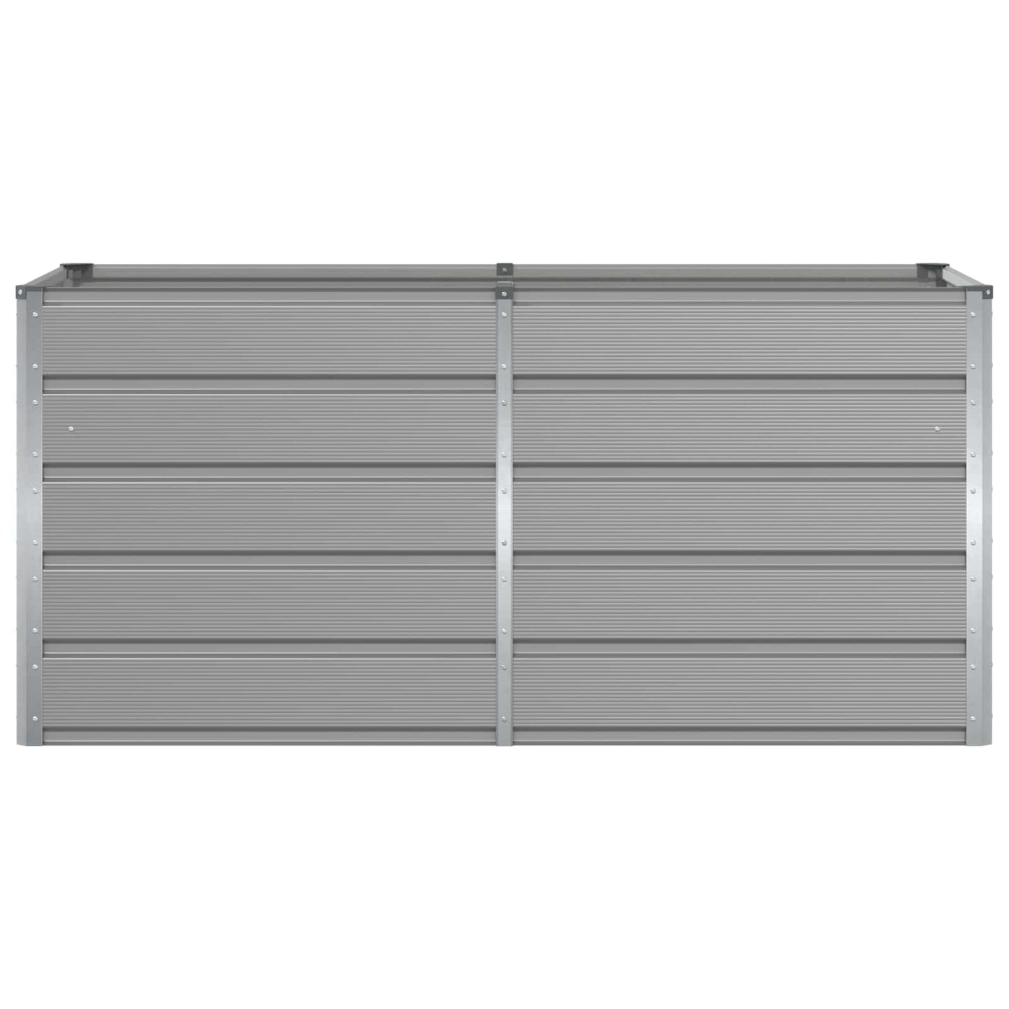 Fioriera Grigio chiaro 160 x 80 x 75 cm Acciaio