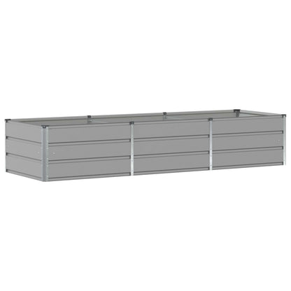 Fioriera Grigio chiaro 240 x 80 x 45 cm Acciaio