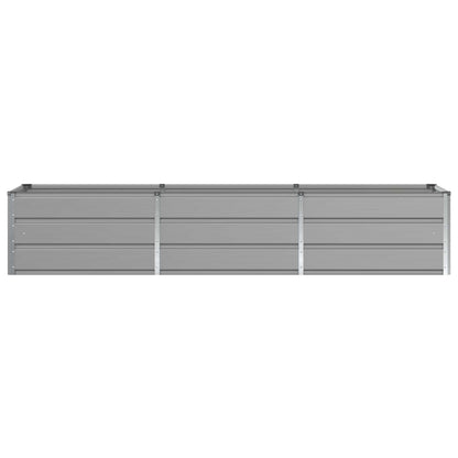 Fioriera Grigio chiaro 240 x 80 x 45 cm Acciaio