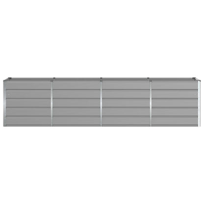 Fioriera Grigio chiaro 240 x 80 x 75 cm Acciaio
