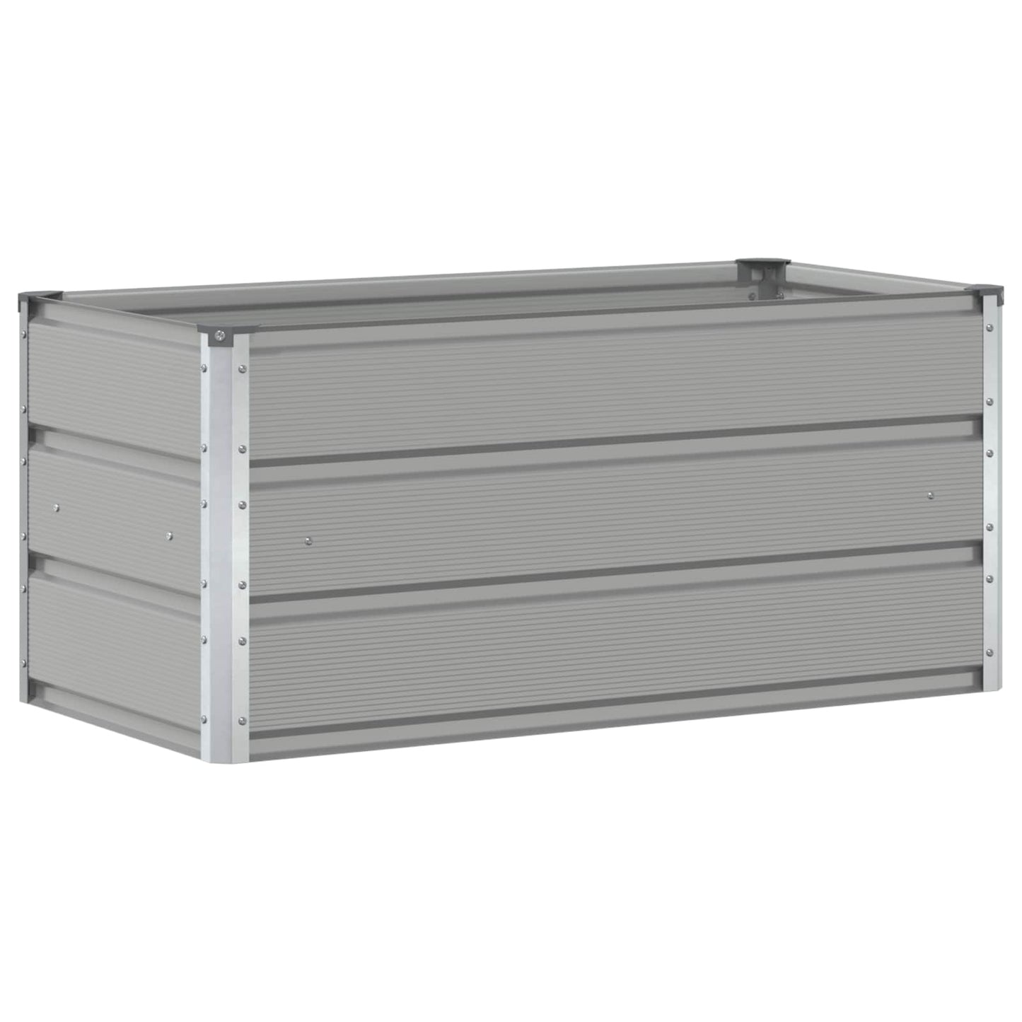 Fioriera Grigio chiaro 100 x 50 x 45 cm Acciaio zincato
