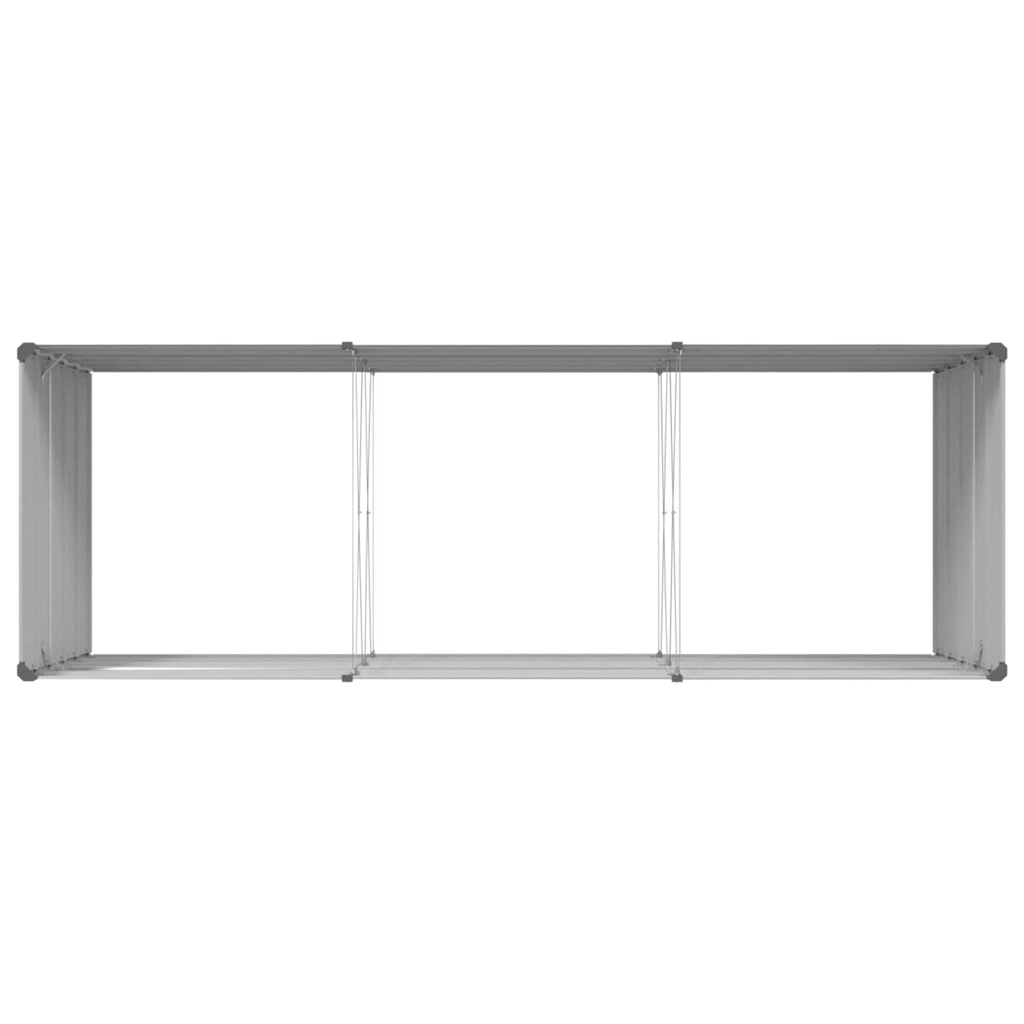 Fioriera Grigio chiaro 195 x 100 x 45 cm Acciaio zincato