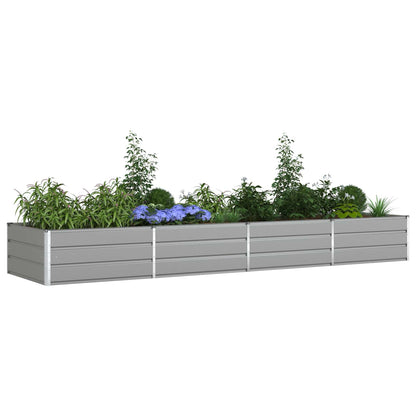 Fioriera Grigio chiaro 385 x 100 x 45 cm Acciaio zincato | homemem39