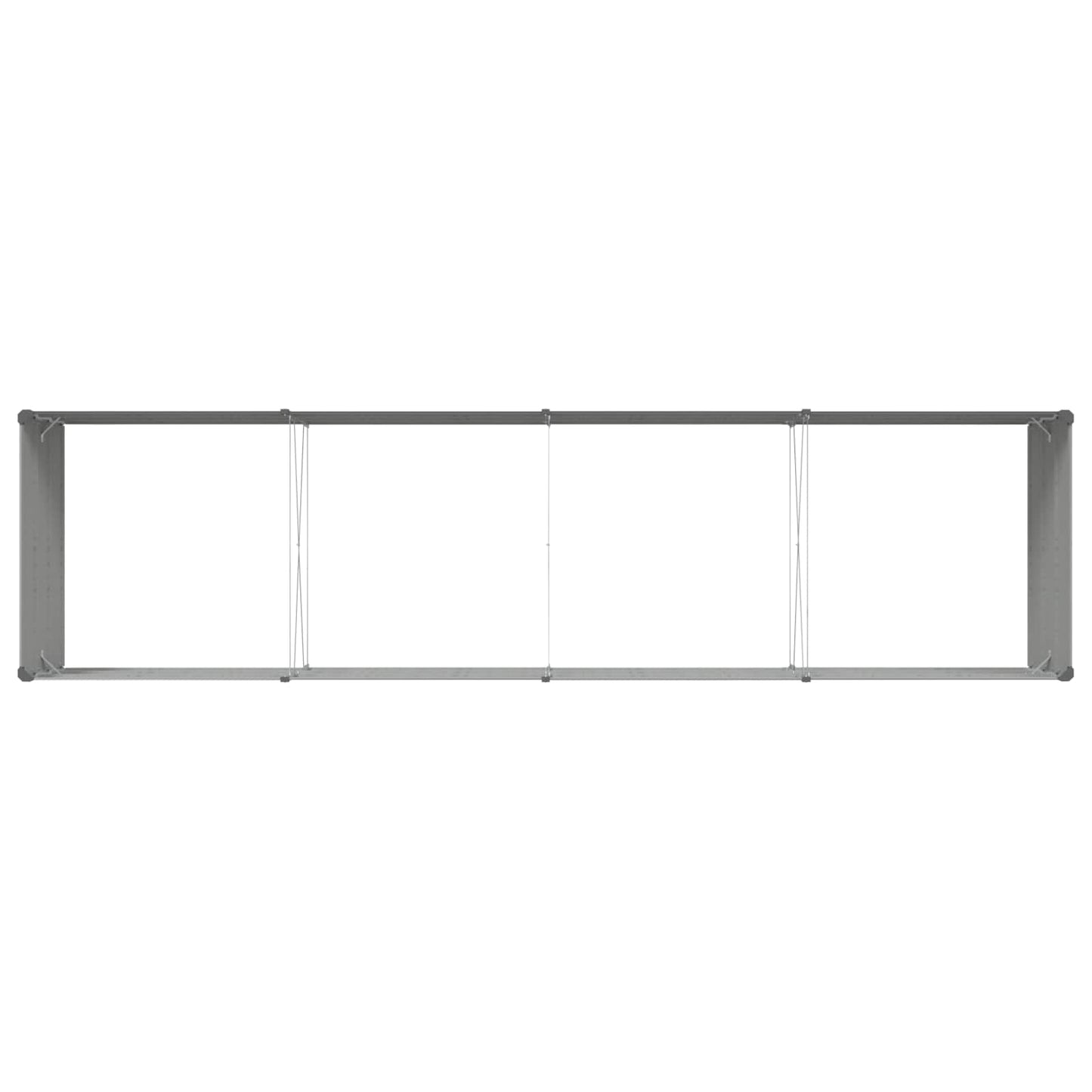 Fioriera Grigio chiaro 385 x 100 x 45 cm Acciaio zincato | homemem39
