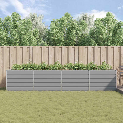 Fioriera Grigio Chiaro 385 x 100 x 75 cm Acciaio zincato