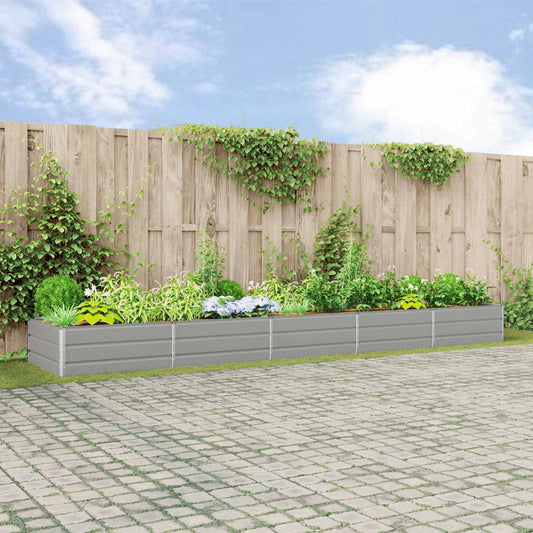 Fioriera Grigio chiaro 480 x 100 x 45 cm Acciaio zincato | homemem39