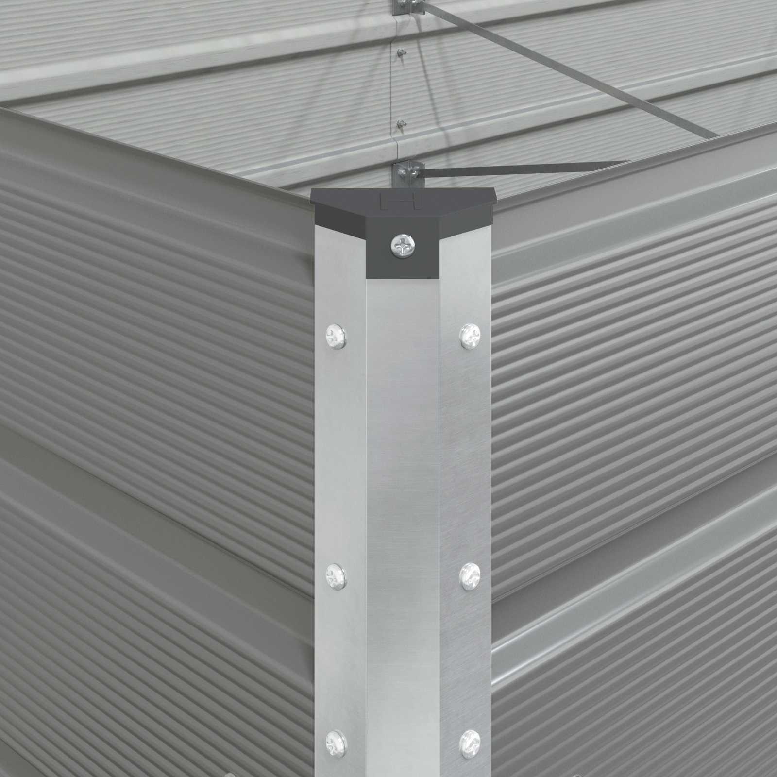 Fioriera Grigio chiaro 580 x 100 x 45 cm Acciaio zincato | homemem39