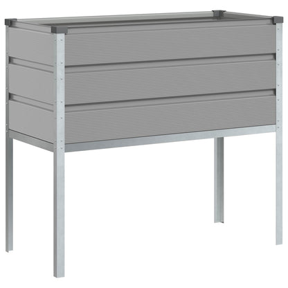 Fioriera Grigio chiaro 100 x 45 x 90 cm Acciaio zincato
