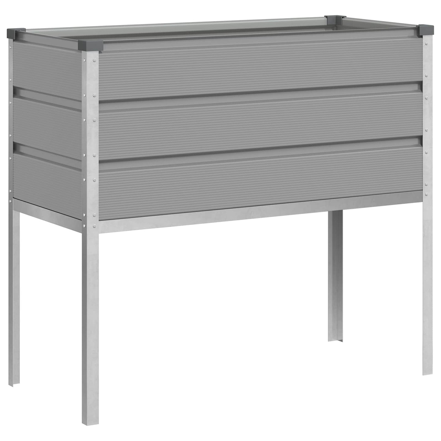 Fioriera Grigio chiaro 100 x 45 x 90 cm Acciaio zincato