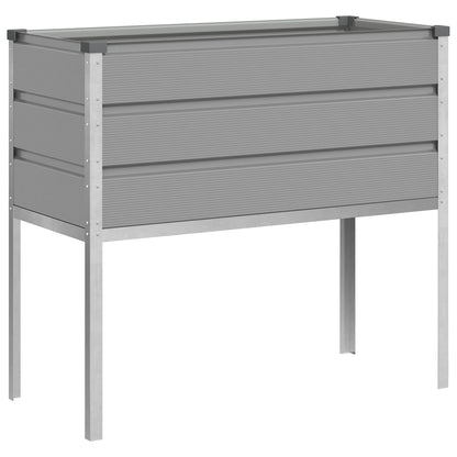 Fioriera Grigio chiaro 100 x 45 x 90 cm Acciaio zincato